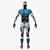 Quadro Cyborg Statue Figurine 3D model small image 3