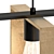 Rustic Farmhouse Geometric Lantern Pendant 3D model small image 2