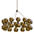 Pristine Brass Chandelier Fixture 3D model small image 1