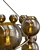 Pristine Brass Chandelier Fixture 3D model small image 2