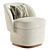  Elegant Bisou Armchair, 3Ds Render 3D model small image 2