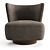 Elegant LARA Swivel Chair 3D model small image 2