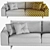 Ernest Valentini 2-Seater Sofa Set 3D model small image 7