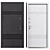 Bulat Metal Entry Door K-612 3D model small image 3