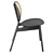 Modern Cane Rattan Dining Chair 3D model small image 3