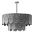 Indigo Salice Brass Chandelier Light 3D model small image 3