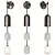 Elegant Lily Sconce Light 3D model small image 2