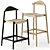 Spanish-Made Kave Home Nina Stools 3D model small image 4