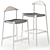 Spanish-Made Kave Home Nina Stools 3D model small image 5