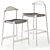 Spanish-Made Kave Home Nina Stools 3D model small image 7