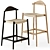 Spanish-Made Kave Home Nina Stools 3D model small image 8