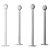 Straw Straight Floor Lamp 3D model small image 3