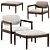Luxury Minotti Yoko Armchair 2016 3D model small image 1