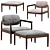 Luxury Minotti Yoko Armchair 2016 3D model small image 2
