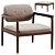 Luxury Minotti Yoko Armchair 2016 3D model small image 3