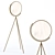 Modern Black Metal LED Floor Lamp 3D model small image 2