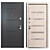 Elporta Metal Entry Door 900x2050 mm 3D model small image 3