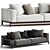 Modular Poliform Brera Sofa Set 3D model small image 2