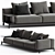 Poliform Brera Modular Sofa Set 3D model small image 2