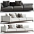 Modern Brera Sofa Set System 3D model small image 1
