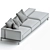 Modern Brera Sofa Set System 3D model small image 4