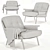 Contemporary Daiki Armchair: Style & Comfort 3D model small image 7