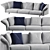 Modern Dambo Sofa by B&B Italia 3D model small image 1