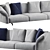 Modern Dambo Sofa by B&B Italia 3D model small image 2