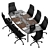 Versatile Meeting Table in Millimeters 3D model small image 4