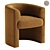 Modern Nolami Dining Chair 3D model small image 1