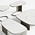 Poliform KOISHI Contemporary Coffee Tables 3D model small image 2