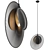 Sleek Magdalena Black Pendant Lamp 3D model small image 5