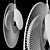 Sleek Magdalena Black Pendant Lamp 3D model small image 8