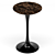 Elegant Bar Dining Set Black 3D model small image 4