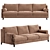 Polo Sofaclub: Stylish 3-Seater Sofa 3D model small image 1