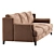 Polo Sofaclub: Stylish 3-Seater Sofa 3D model small image 3