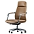 Eco-Friendly High Back Office Chair 3D model small image 2