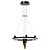 Modern Daur 7-Light Pendant Chandelier 3D model small image 3