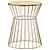 Elegant Metal and Marble Tables 3D model small image 2