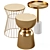 Elegant Metal and Marble Tables 3D model small image 4