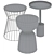 Elegant Metal and Marble Tables 3D model small image 5