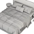 Modern Bed Keviya with UV Mapping 3D model small image 4