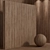 Seamless Oak Wood Material Set 3D model small image 2