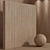 Seamless Oak Wood Material Set 3D model small image 4