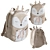 Children's Animal Backpack Set 3D model small image 2