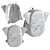 Children's Animal Backpack Set 3D model small image 4