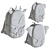 Children's Animal Backpack Set 3D model small image 5