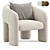 Contemporary Bold Armchair Design 3D model small image 1