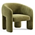 Contemporary Bold Armchair Design 3D model small image 2