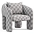 Contemporary Bold Armchair Design 3D model small image 5